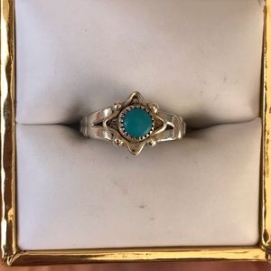 Native American Turquoise Sterling Silver Ring